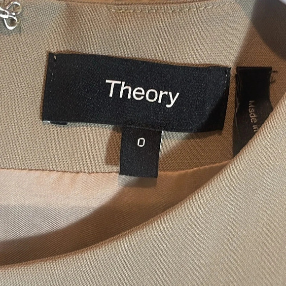 Theory JATINN Traceable wool dress in soft sage size 0 - Picture 3 of 4